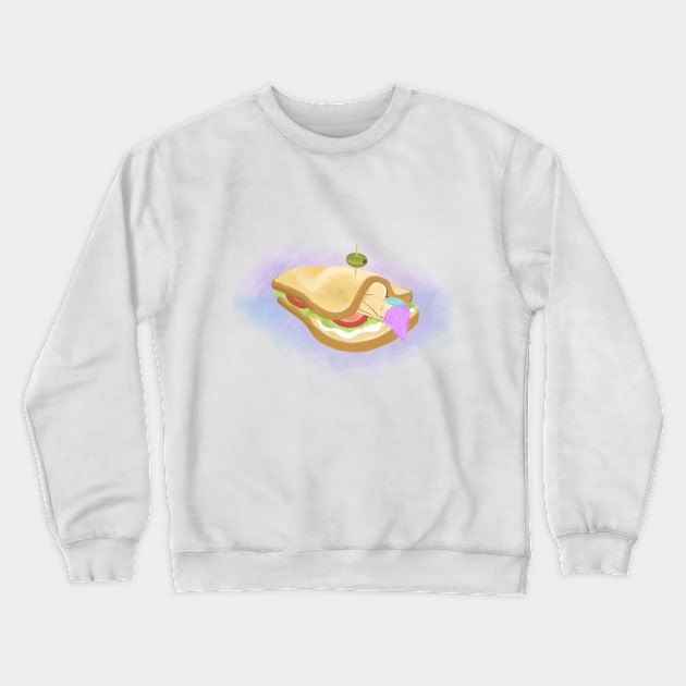 Sandwich Nap Crewneck Sweatshirt by angelavon